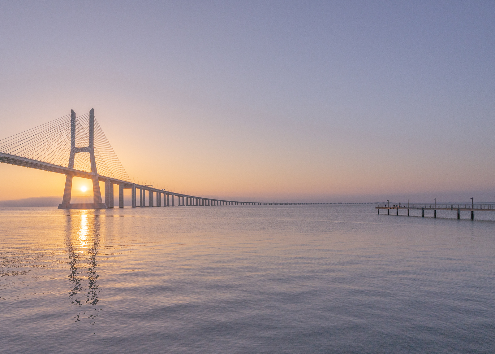 Vasco da Gama Bridge Sunrise